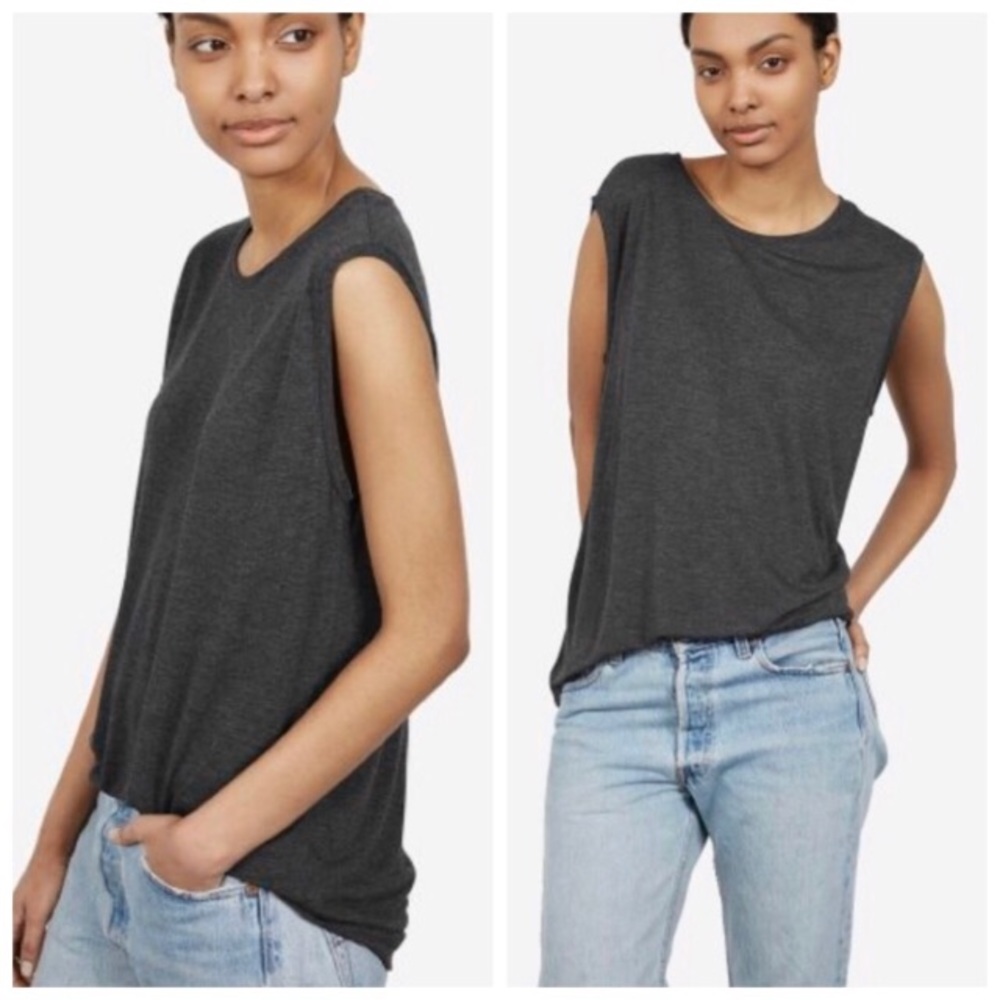 Everlane Ryan tank in charcoal